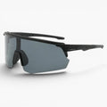 My Store black TR90 running sunglasses with a revo mirror shield lens and UV400 protection.
