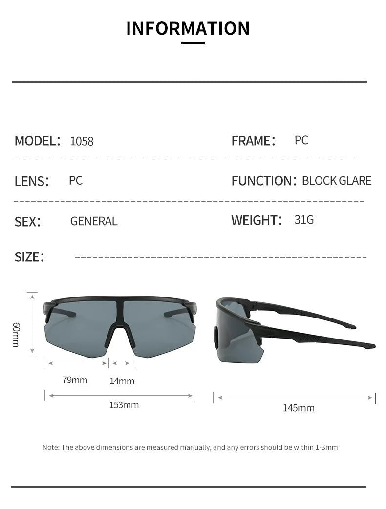 My Store black TR90 running sunglasses with gray shield lens and UV400 protection.